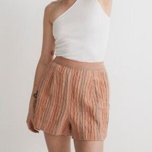 Madewell linen blend high waist shorts